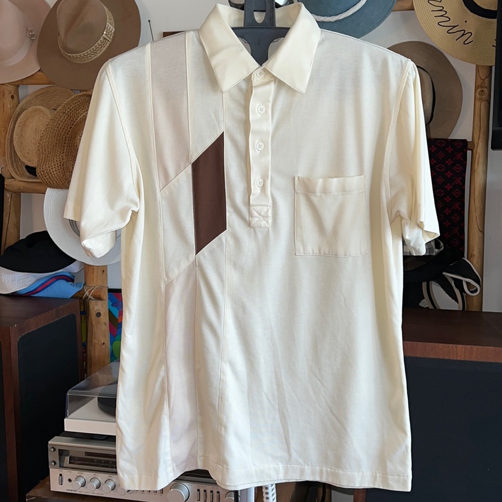 VINTAGE PALMLAND COLLARED POLO SHIRT